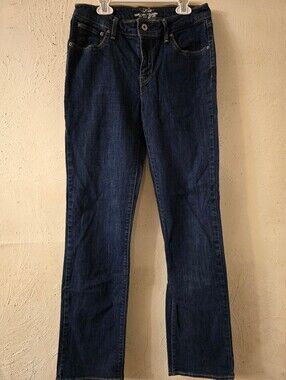 Levi's light and dark blue denim jeans